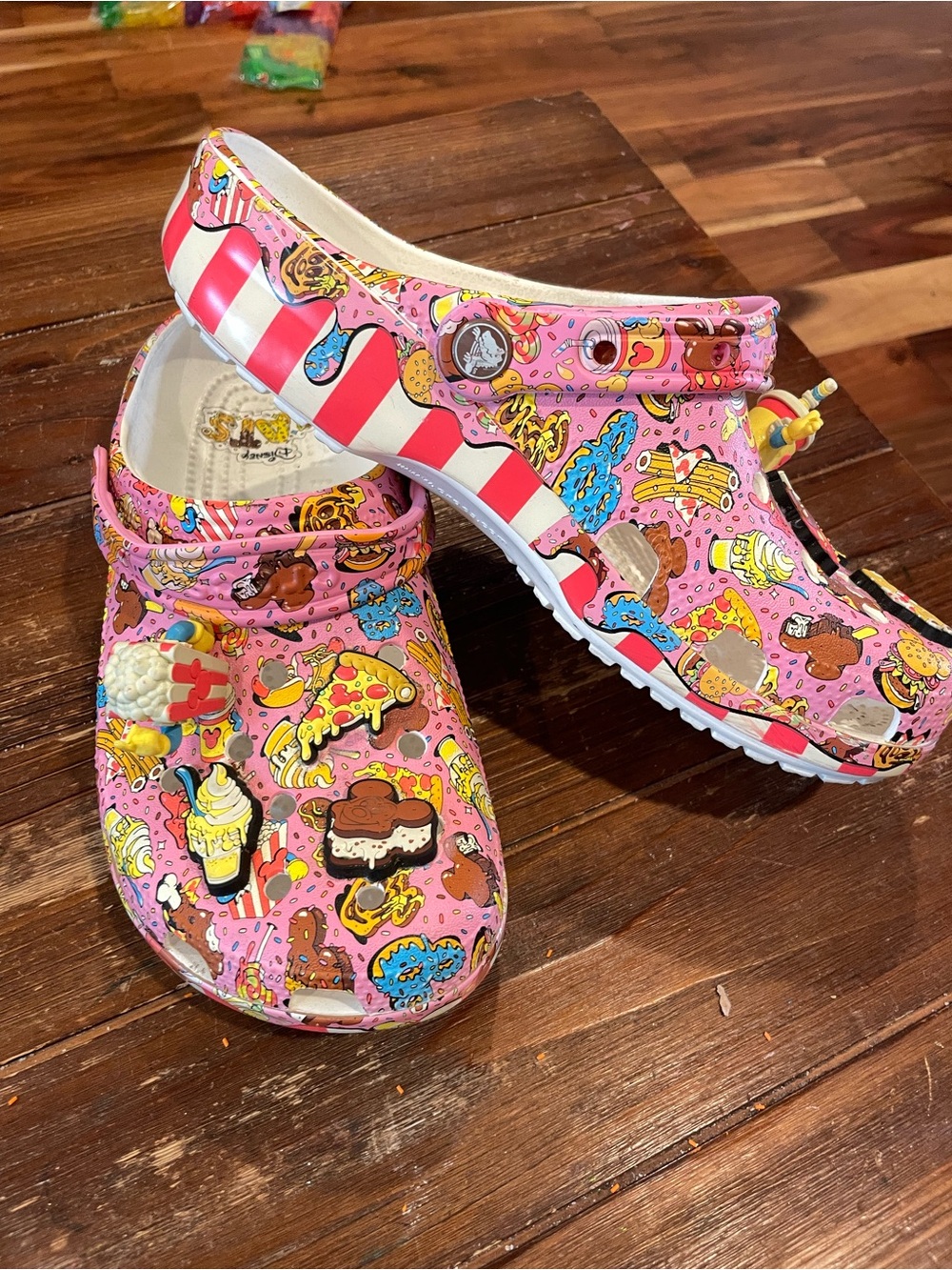 Disney Pink Snack & Dessert Print Kids Clog Sandals